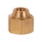 Everflow 1/2" x 3/8" Reducing Short Nut for Flare Pipe Fittings; Forged Brass F41FSR-1238 - alternate 1